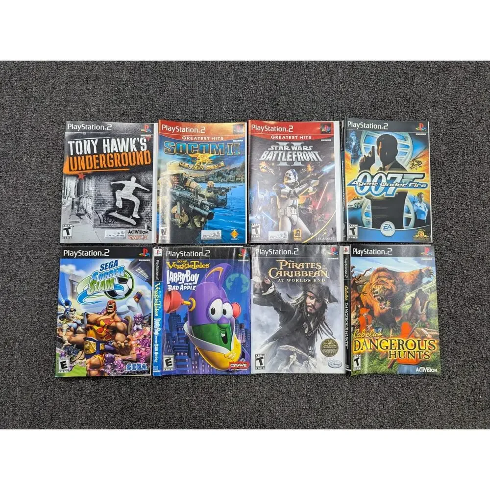 Original Authentic PlayStation 2 Game Manuals Cover Case Artwork Inserts Lot